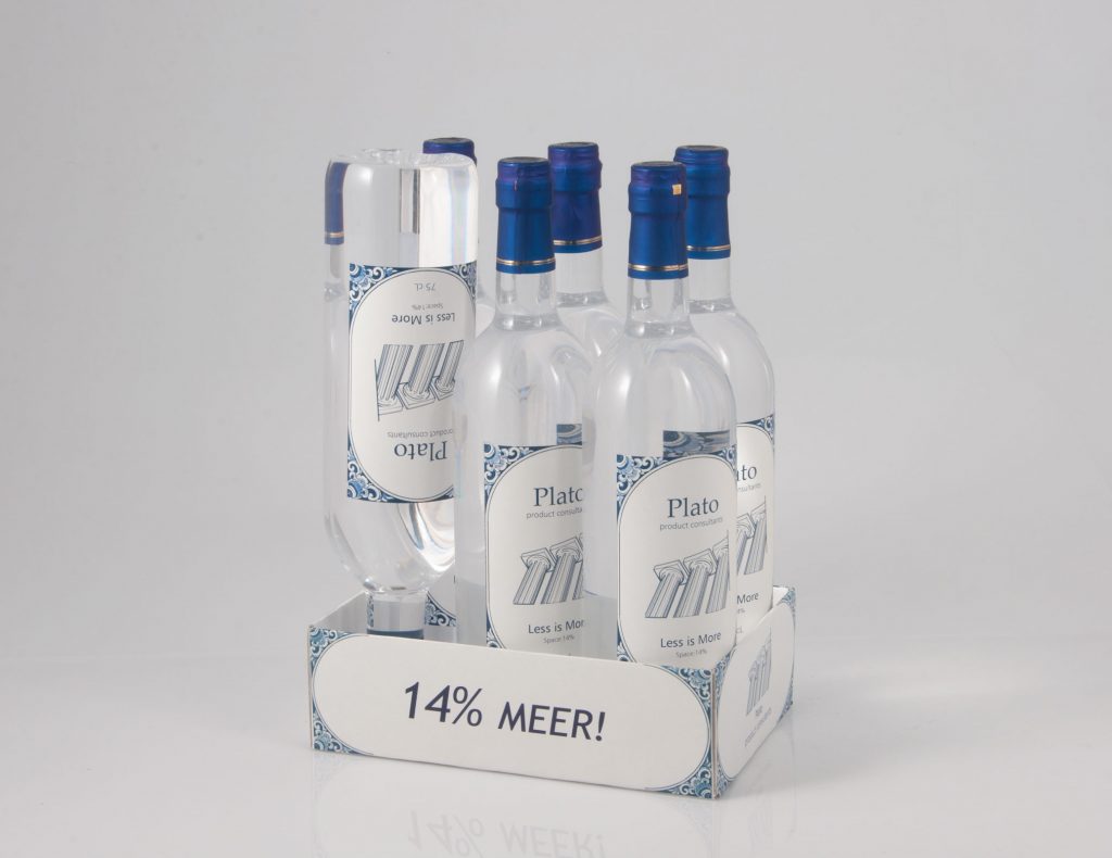 Bespaar ruimte met deze unieke fles